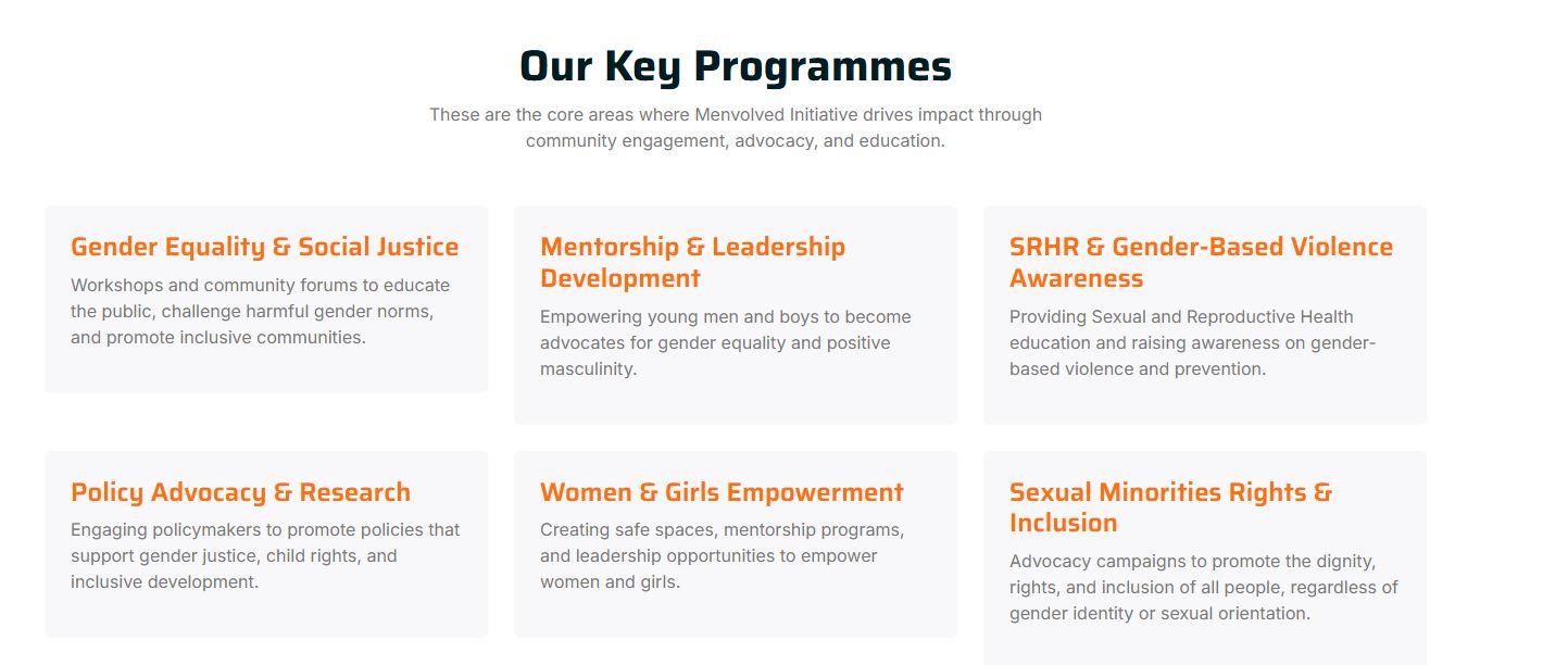 Our Key Programmes Overview